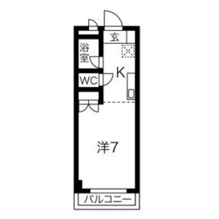 ラルーチェ若宮【3階】の間取り