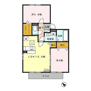 ヴィラ パルテール【1階】の間取り