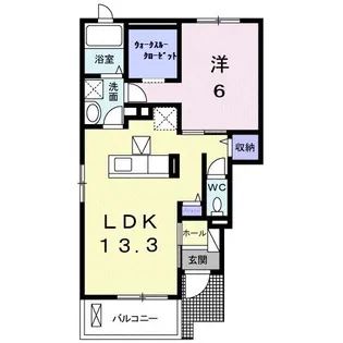サン・パラストIII【1階】の間取り