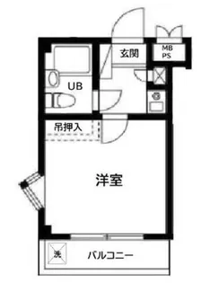 ジュネパレスクニヤスNo1【2階】の間取り