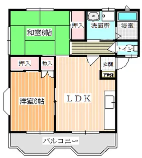 ラフォーレ結城【1階】の間取り