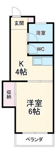 マンション植田【2階】の間取り