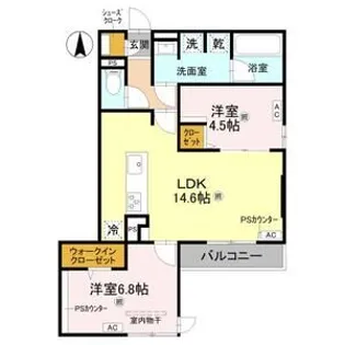 トリシア今川【2階】の間取り