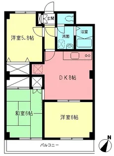 シャルマン向ケ丘【3階】の間取り