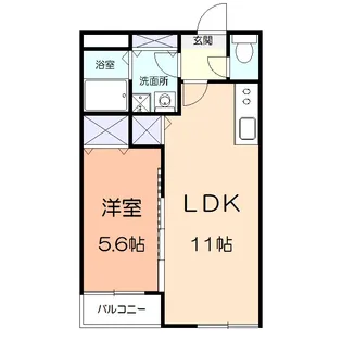 コロル・スピーネEDO3号棟【2階】の間取り