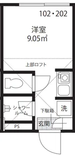 Sunny Sky赤塚【1階】の間取り