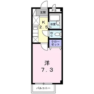 セルカ フロレスタB【1階】の間取り