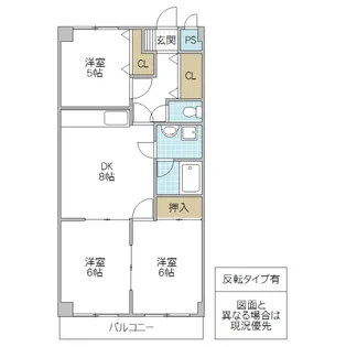 セントレージ水戸【3階】の間取り