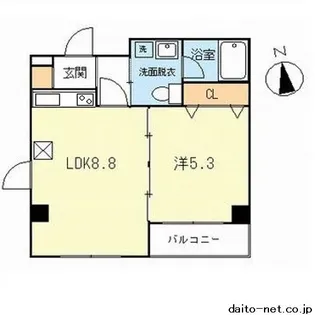 ロータスサカエ【3階】の間取り