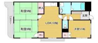 ルネックス古賀【4階】の間取り