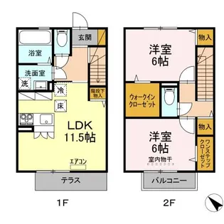 リヴィエールV【1階】の間取り