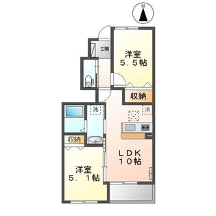フィレンテ K・F【1階】の間取り