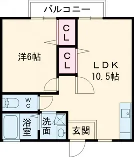 プラム須田尾【2階】の間取り