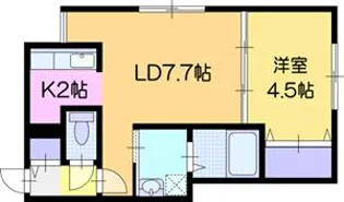 Dal segno(ダルセーニョ)【3階】の間取り