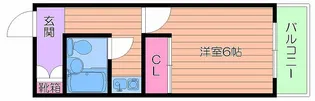 エフアール城東中央【6階】の間取り