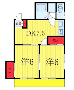 矢作マンション【2階】の間取り