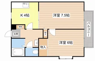 サニーウェル C棟【2階】の間取り