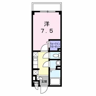アミューズ千代【3階】の間取り