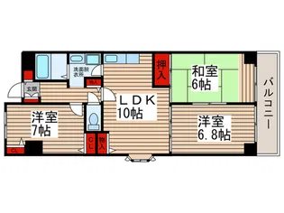ダイヤモンドハイツ【3階】の間取り