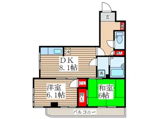 サンクレスト【4階】の間取り