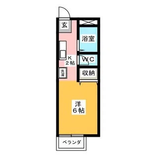 パストラル西生田【2階】の間取り