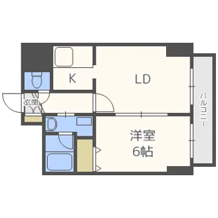 ドーリス札幌【3階】の間取り