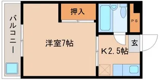 松風ハイツ【1階】の間取り