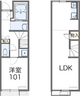 レオネクストキョウエダ【1階】の間取り