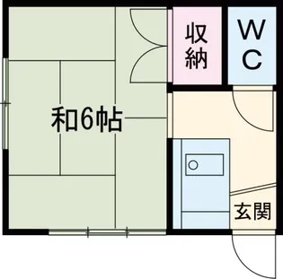 鈴木荘【1階】の間取り