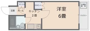 シティハウス弐番館【1階】の間取り