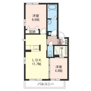 メゾンアジュ【2階】の間取り