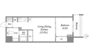 Uresidence Temmabashi【2階】の間取り