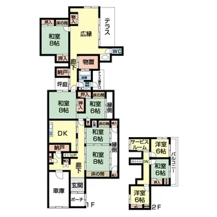 新潟県上越市大字夷浜【一戸建】の間取り