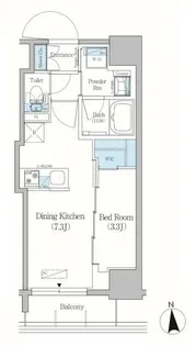 東京都台東区元浅草1【マンション】の間取り