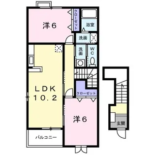サンヒルズヒロ【2階】の間取り