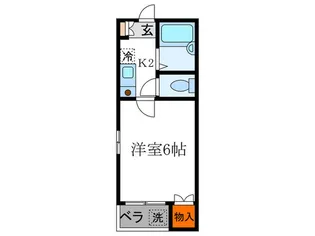 コーポ牧【2階】の間取り