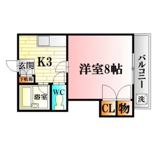 Yビル弐番館【1階】の間取り