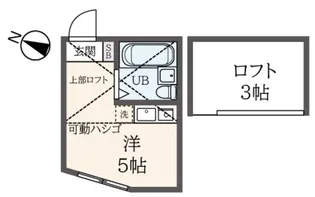 ユナイト清水ヶ丘アナ・ロッキング【1階】の間取り