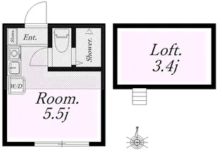 本牧カンパリ・ペリエ【1階】の間取り