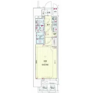 プレサンス大須観音ディオ【4階】の間取り