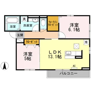 広島県福山市木之庄町3【アパート】の間取り