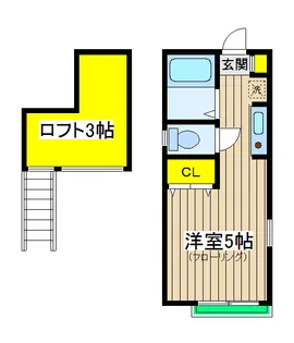 アクア和田【1階】の間取り