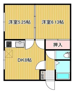 コーポ緑ヶ丘【3階】の間取り
