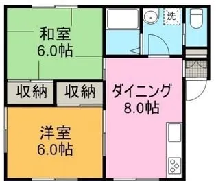 ルーミー甲府107号館【2階】の間取り