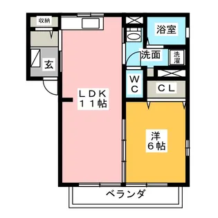 エスタシオンタジマ【1階】の間取り