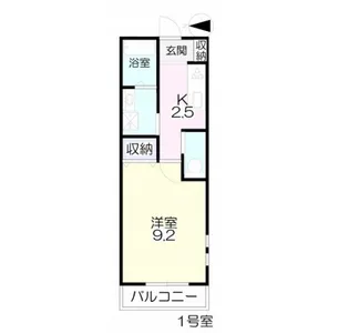 岡山県岡山市北区伊福町3丁目【アパート】の間取り
