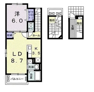 ジョリ ラ ナチュール【3階】の間取り
