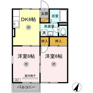 エスペランサ C【2階】の間取り
