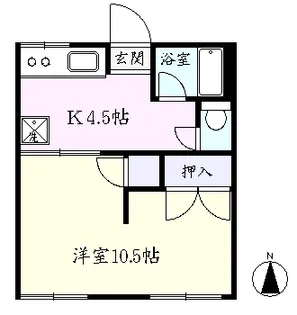木犀荘【1階】の間取り