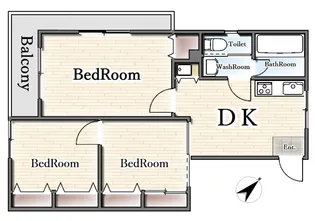 東海マンション【3階】の間取り